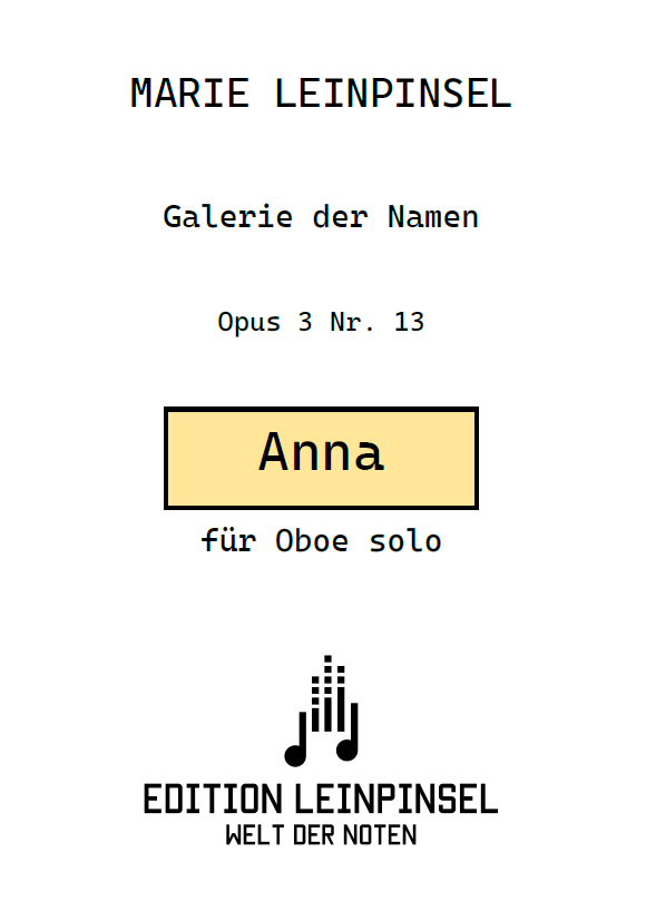Anna Op. 3 Nr. 13