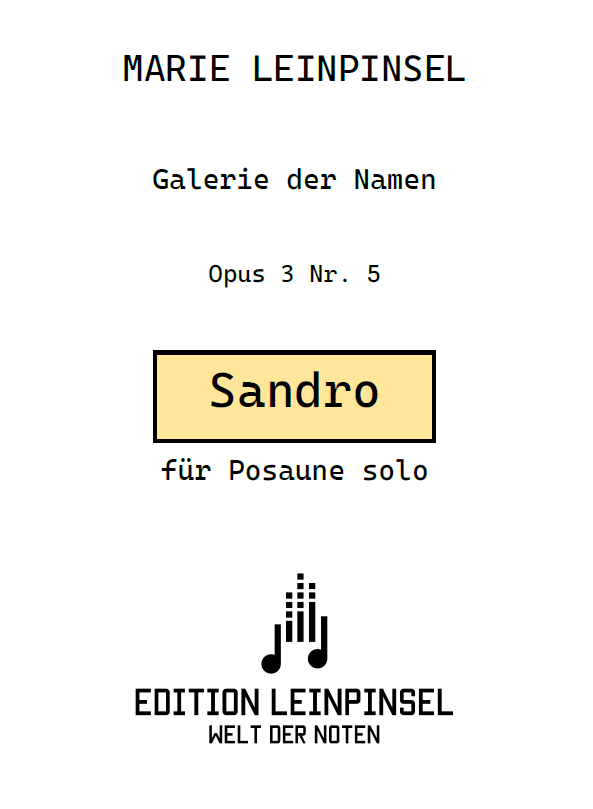 Sandro Op. 3 Nr. 5
