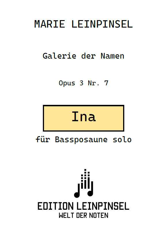 Ina Op. 3 Nr. 7
