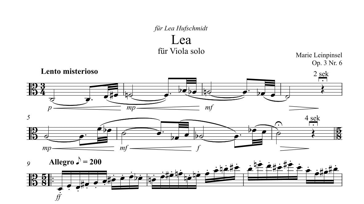 Lea Op. 3 Nr. 6