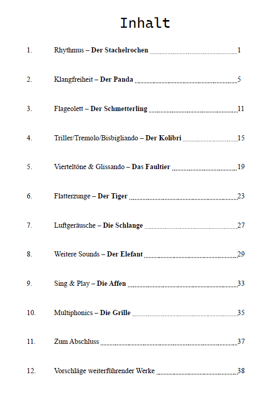 Der kleine Zoo der Neuen Musik