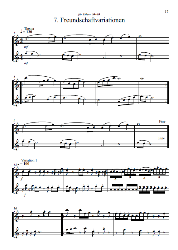 Fantasieduette Op. 7