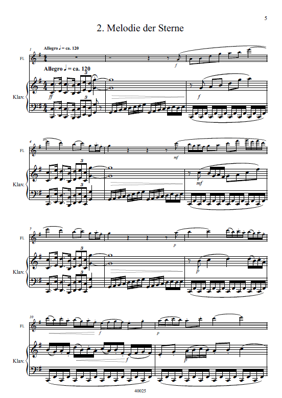 Melodien des Universums Op. 6a