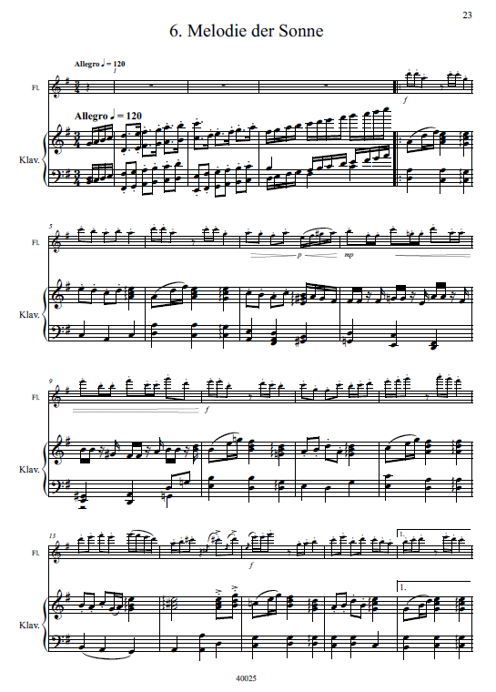 Melodien des Universums Op. 6a