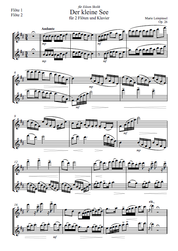 Der kleine See Op. 26