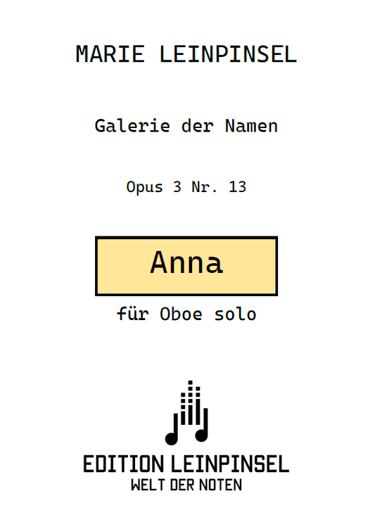 Anna Op. 3 Nr. 13
