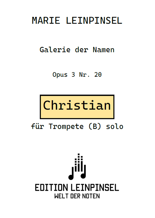 Christian Op. 3 Nr. 20